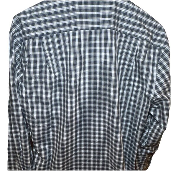 Tommy Hilfiger TH Flex Regular Fit Stretch XL‎ 17 34/35 Long Sleeve Plaid Shirt - Picture 9 of 12